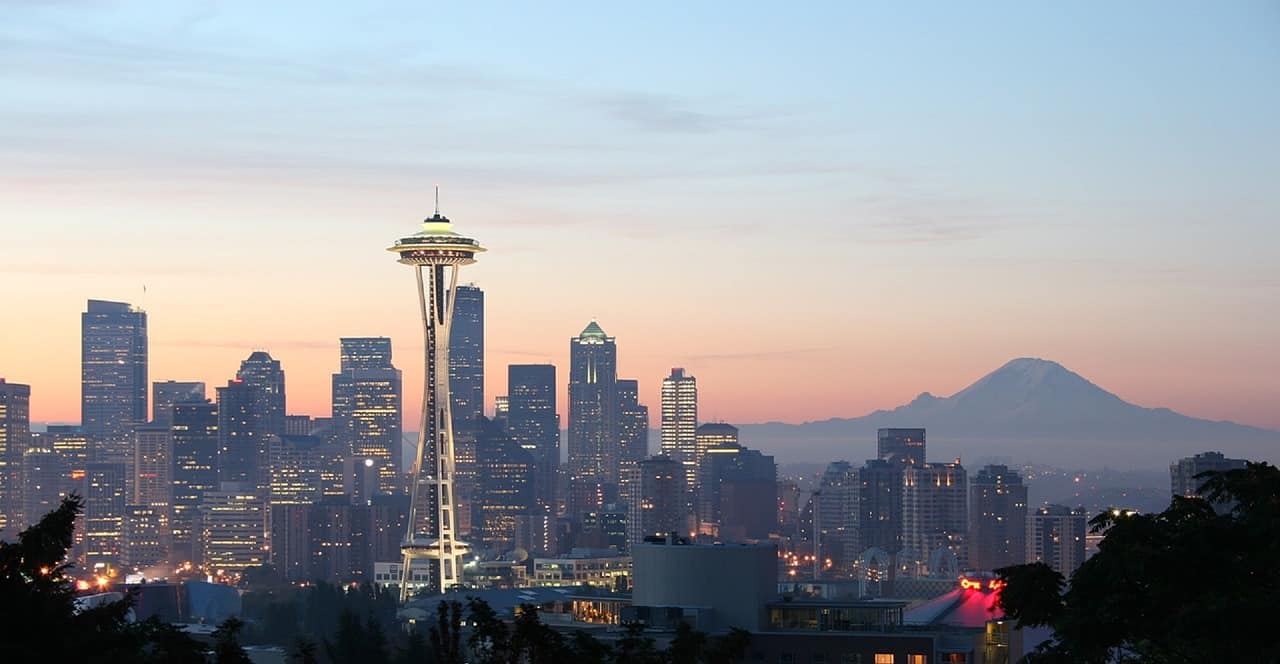 Seattle Washington Skyline Space Needle
