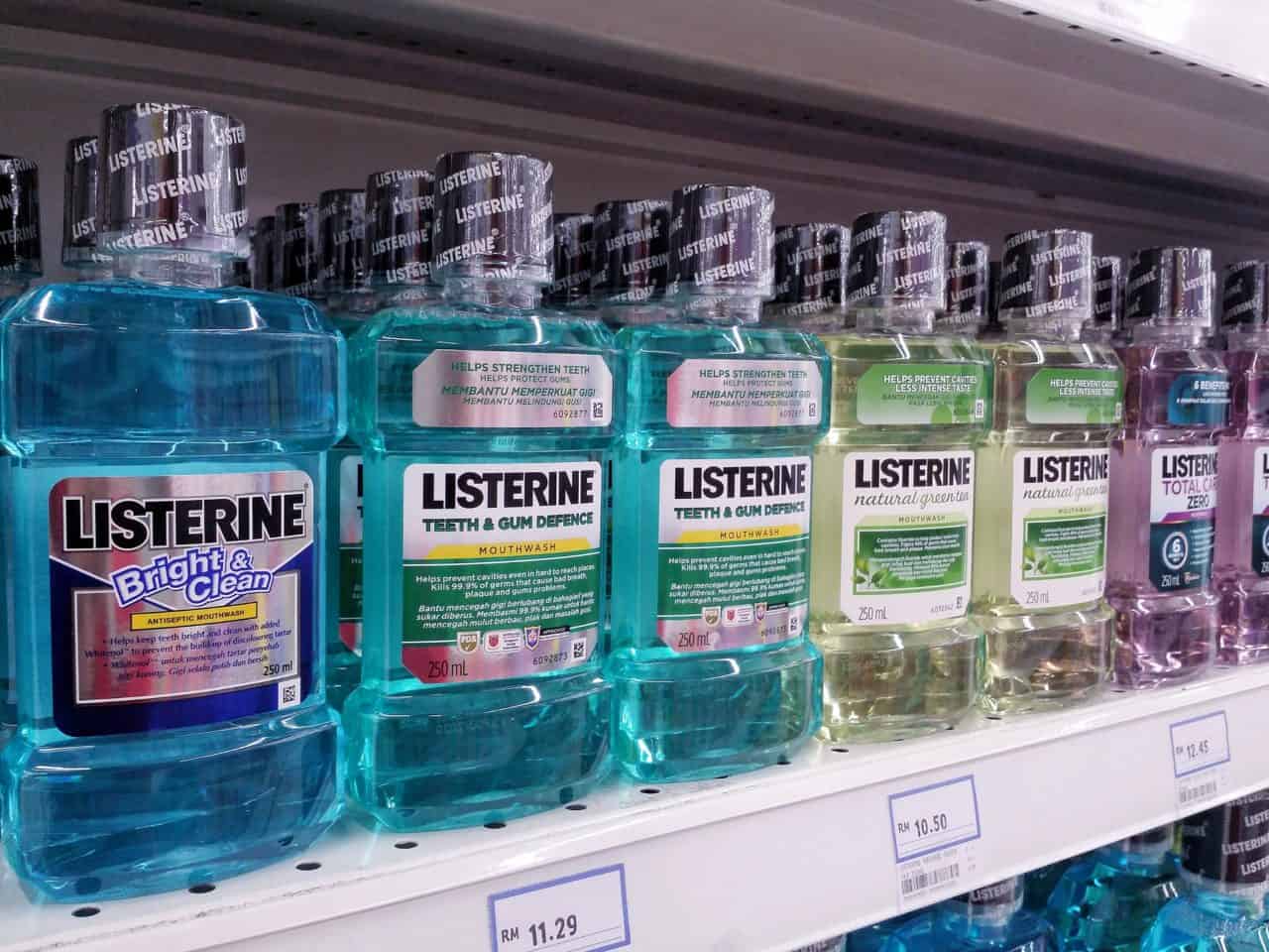 Listerine mouthwash